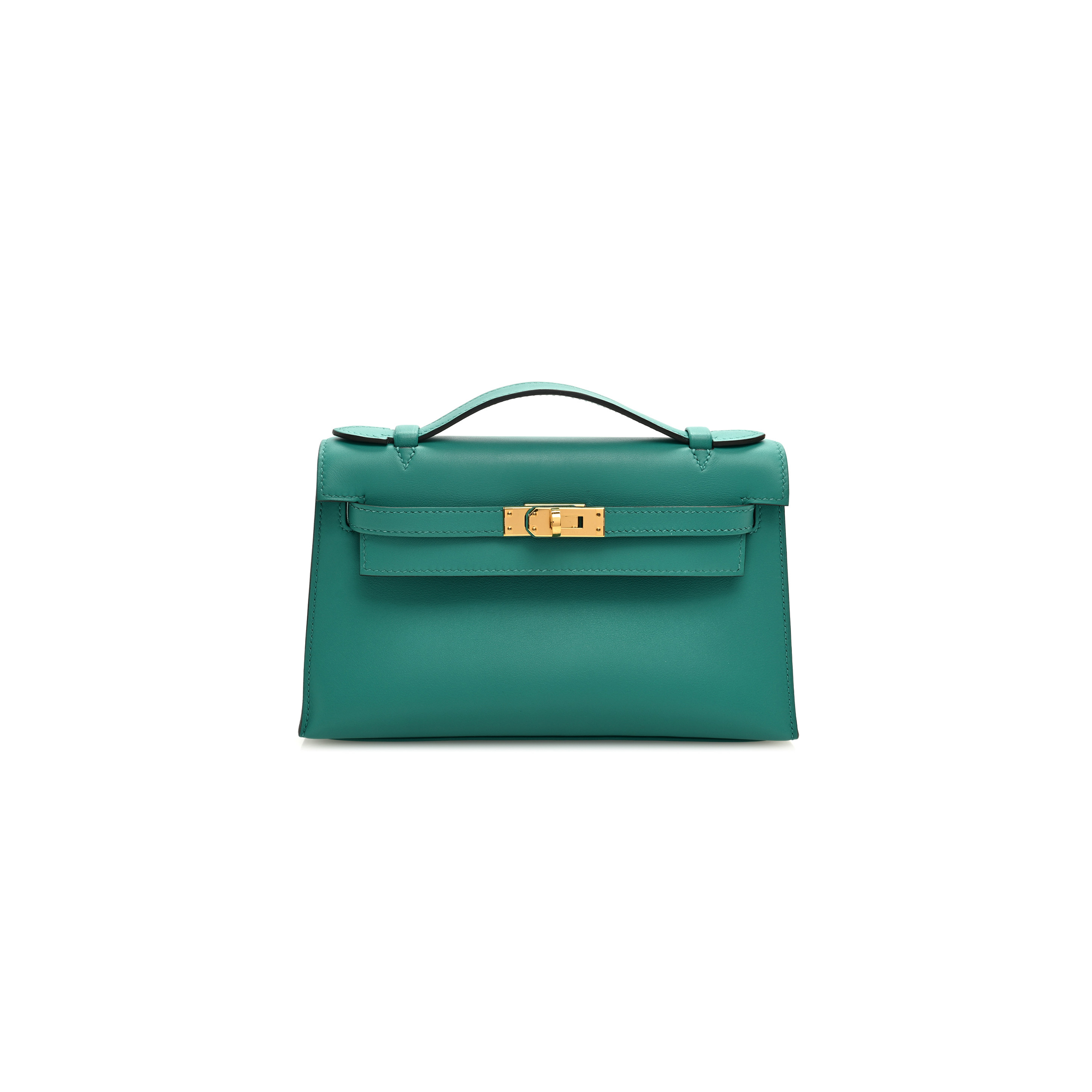 HERMÈS MASTER SWIFT KELLY POCHETTE CLUTCH VERT VERONE (22*14*7cm) 